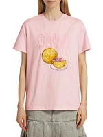 Grapefruit-Print Cotton T-Shirt