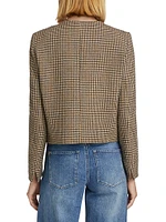 Accordo Plaid Cropped Jacket