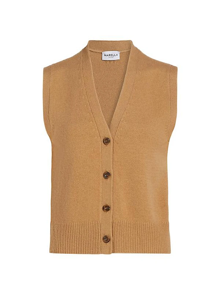 Provola Wool-Cashmere Knit Vest