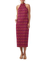 Giri Graphic Halter Midi-Dress