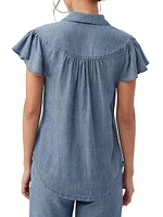 Bali Hai Flutter-Sleeve Top