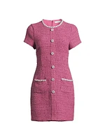 Alani Tweed Embellished Trim Dress