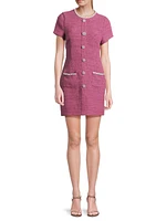 Alani Tweed Embellished Trim Dress