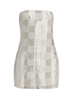 Delia Checkerboard Minidress