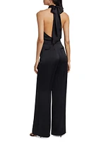 Tatiana Satin Wide-Leg Jumpsuit