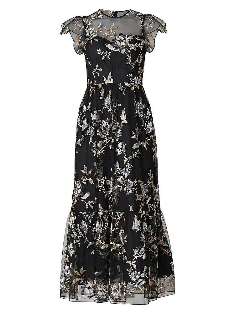 Josephina Floral Organza Dress