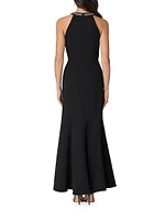 Lyla Cut-Out Halter Maxi Dress