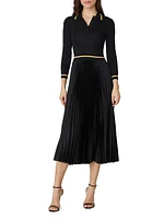 Jodie Pleated Midi-Dress