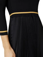 Jodie Pleated Midi-Dress