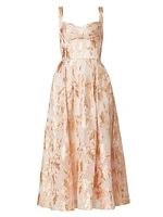 Ophelia Organza Tea-Length Dress