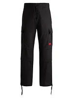 Regular-Fit Cargo Trousers Ripstop Cotton