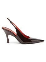 Elsa 90MM Shiny Patent Pumps