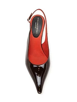 Elsa 90MM Shiny Patent Pumps