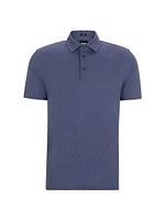 Slim-Fit Polo Shirt with Striped Collar