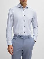 Casual-Fit Shirt in Structured Cotton