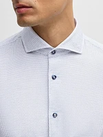 Casual-Fit Shirt in Structured Cotton