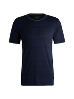 Silk-Cotton T-Shirt a Regular Fit