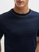 Silk-Cotton T-Shirt a Regular Fit