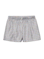 Printed Silk Twill Shorts