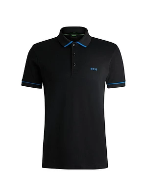 Interlock-Cotton Slim-Fit Polo Shirt