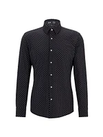 Slim-Fit Shirt Performance-Stretch Material