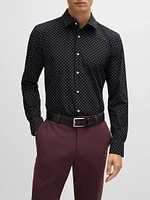 Slim-Fit Shirt Performance-Stretch Material