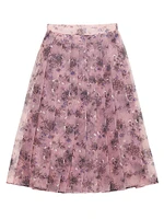 Printed Nylonette Skirt