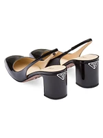 Patent-Leather Slingback Pumps