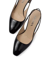 Patent-Leather Slingback Pumps