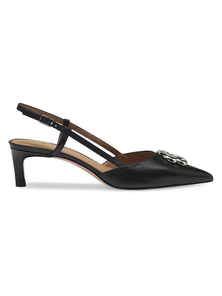 Slingback Pumps Nappa Leather with Double B Monogram