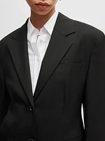 Slim Fit Jacket Wool Twill