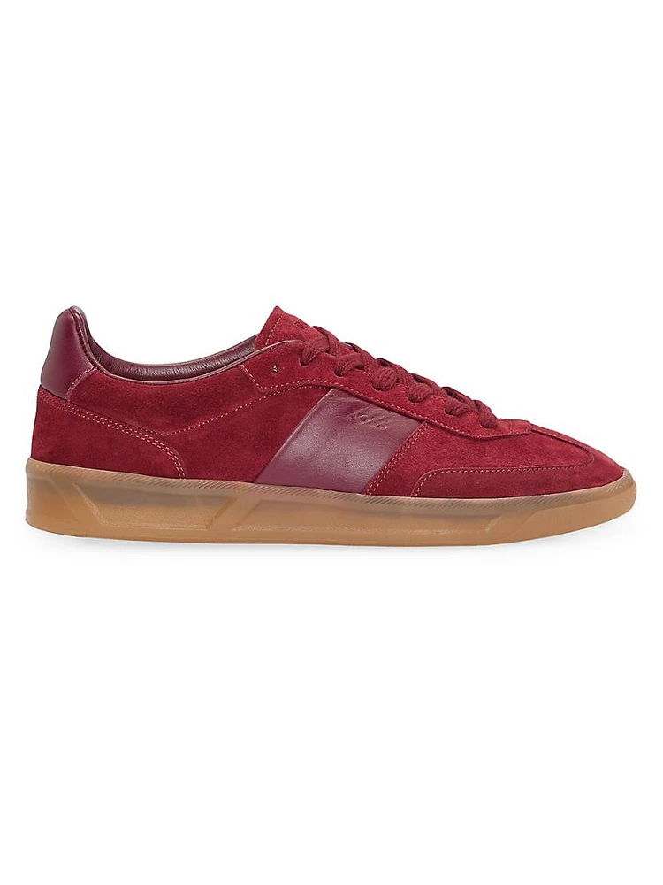 Low Top Trainers Leather and Suede