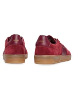 Low Top Trainers Leather and Suede