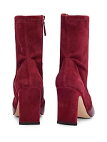 Ankle Boots Suede and Leather with Side Zip