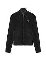 Cotton Velvet Blouson Jacket