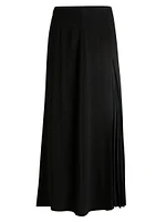 Maxi Skirt with Plisse Detail