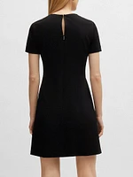 Slim Fit Crewneck Dress Stretch Fabric