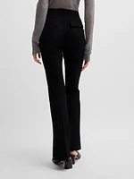 High Waisted Slim Fit Trousers