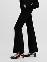 High Waisted Slim Fit Trousers