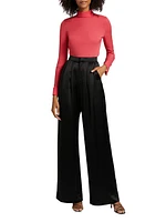 Silk Stand Collar Blouse