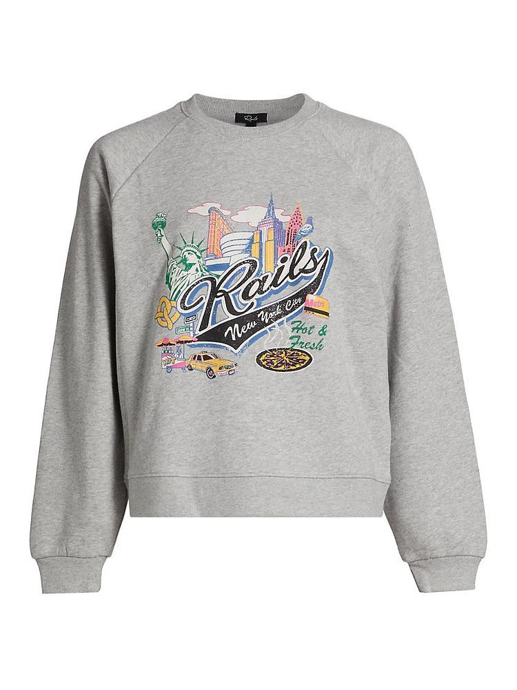 Vintage Raglan-Sleeve Sweatshirt