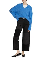 Getty Patchwork High-Rise Crop Jeans
