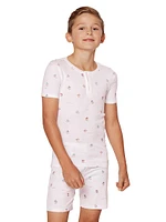 Little Boy's & Bateau 4-Piece Pajamas Set