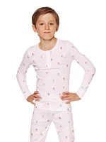 Little Boy's & Bateau 4-Piece Pajamas Set