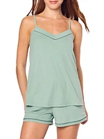 2-Piece Luxe Pima Cotton Cami Shorts Set