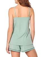 2-Piece Luxe Pima Cotton Cami Shorts Set