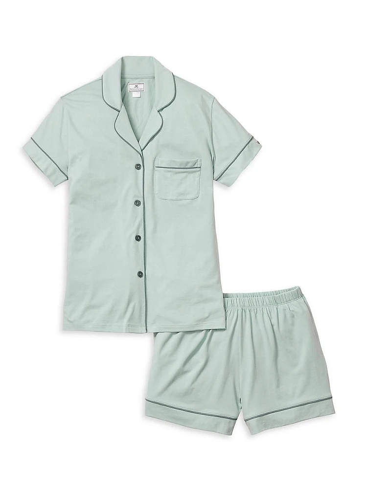 2-Piece Luxe Pima Cotton Pajama Shorts Set