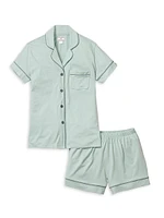 2-Piece Luxe Pima Cotton Pajama Shorts Set