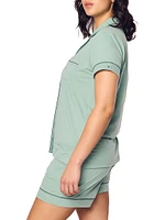 2-Piece Luxe Pima Cotton Pajama Shorts Set