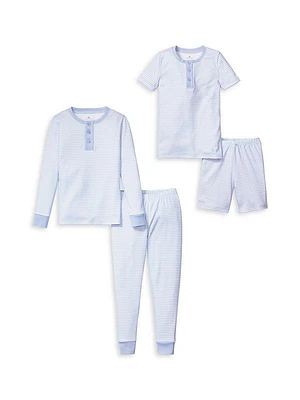 Little Kid's & Kid's 4-Piece Pajamas Set